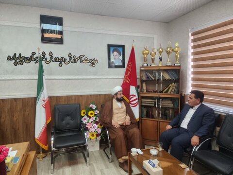 تصاویر/ بازدید امام جمعه چایپاره از اداره آموزش و پرورش این شهرستان