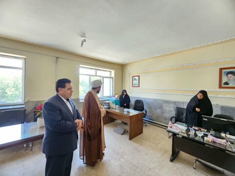 تصاویر/ بازدید امام جمعه چایپاره از اداره آموزش و پرورش این شهرستان