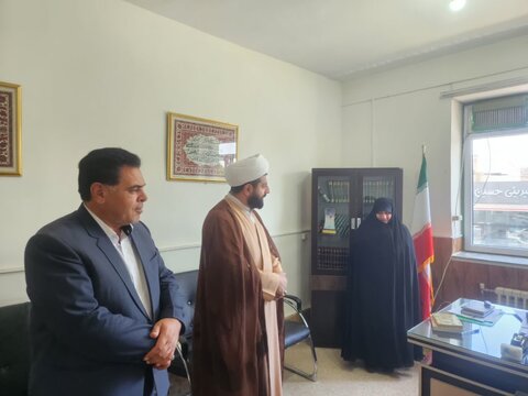 تصاویر/ بازدید امام جمعه چایپاره از اداره آموزش و پرورش این شهرستان