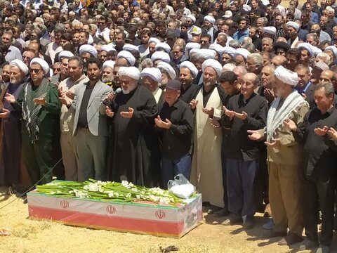 تصاویر/ مراسم تشییع پیکر سردار شهید جواد نجفیان در میاندوآب