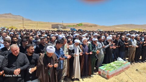 تصاویر/ مراسم تشییع پیکر سردار شهید جواد نجفیان در میاندوآب