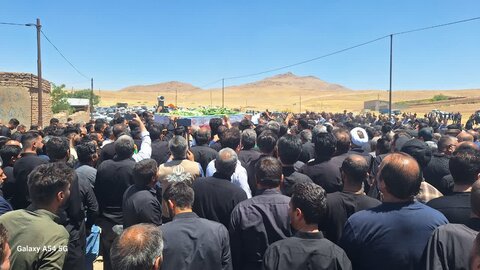 تصاویر/ مراسم تشییع پیکر سردار شهید جواد نجفیان در میاندوآب