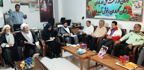 تصاویر/ نشست قرارگاه مساجد شهرستان دیّر