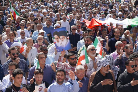 تشییع پیکر مطهر شش تن از شهدای حمله تروریستی صهیونیستی در اهواز