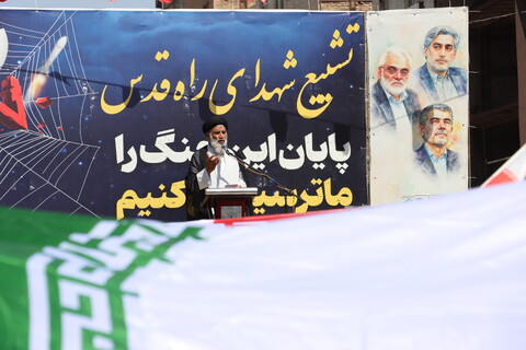 تشییع پیکر مطهر شش تن از شهدای حمله تروریستی صهیونیستی در اهواز