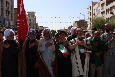 تشییع پیکر مطهر شش تن از شهدای حمله تروریستی صهیونیستی در اهواز