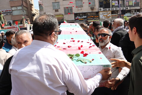 تشییع پیکر مطهر شش تن از شهدای حمله تروریستی صهیونیستی در اهواز