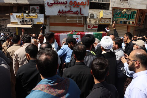 تشییع پیکر مطهر شش تن از شهدای حمله تروریستی صهیونیستی در اهواز