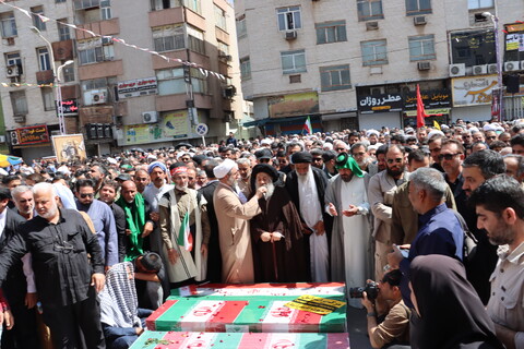 تشییع پیکر مطهر شش تن از شهدای حمله تروریستی صهیونیستی در اهواز