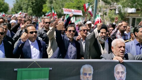 فیلم | حمایت با شکوه مردم خلخال از نیروهای  مسلح جمهوری اسلامی ایران