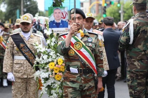 تصاویر/ آیین تشییع پیکر شهید مدافع وطن علی پیری جناقرد