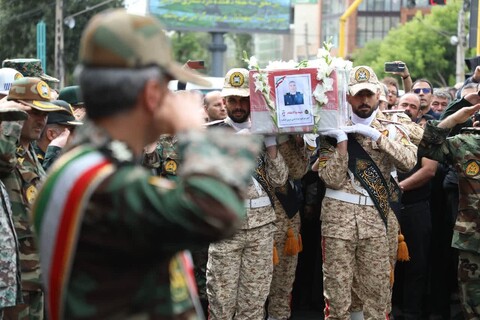 تصاویر/ آیین تشییع پیکر شهید مدافع وطن علی پیری جناقرد