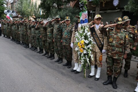 تصاویر/ آیین تشییع پیکر شهید مدافع وطن علی پیری جناقرد