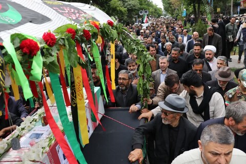 تصاویر/ آیین تشییع پیکر شهید مدافع وطن علی پیری جناقرد