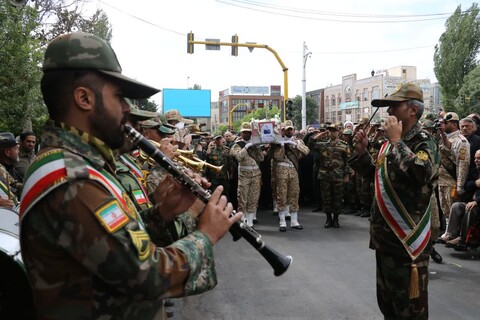 تصاویر/ آیین تشییع پیکر شهید مدافع وطن علی پیری جناقرد