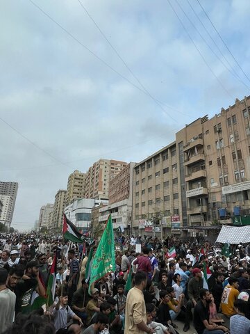 کراچی؛ ایران کی حمایت میں عظیم الشان مردہ باد امریکہ و اسرائیل ریلی