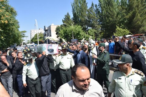 تصاویر/ تشییع پیکر مطهر شهید علیرضا خدادادی در شهرستان میاندوآب