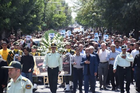 تصاویر/ تشییع پیکر مطهر شهید علیرضا خدادادی در شهرستان میاندوآب