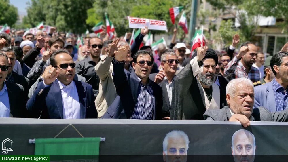 فیلم | حمایت با شکوه مردم خلخال از نیروهای  مسلح جمهوری اسلامی ایران