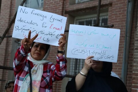 تصاویر/ تجمع اعتراضی مردمی ، دانشجویی ، در اعتراض به جنایات رژیم صهیونیستی در ارومیه