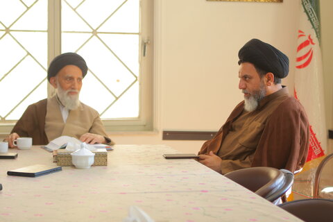 دیدار مدیرکل کانون پرورش فکری کودکان و نوجوانان با مدیر حوزه علمیه همدان