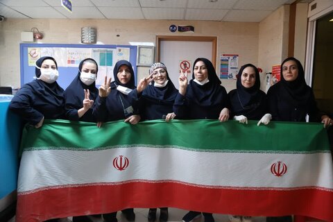 تصاویر/تا پای جان برای ایران؛ کادر درمان در صف مقدم حمایت از وطن