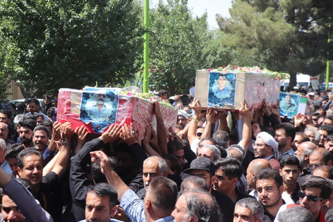 تصاویر / تشییع پیکر ۶ شهید مدافع وطن در شهرضای اصفهان