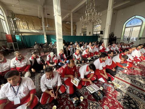 تصاویر / مراسم بزرگداشت شهید امدادگر هلال احمر مجتبی ملکی در قم