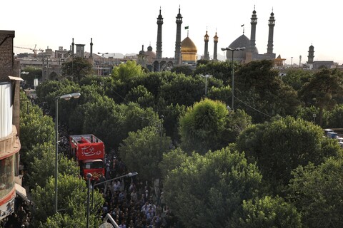 تصاویر/ تصاویر/ تشییع ۸ شهید استان قم در حملات رژیم صهیونیستی