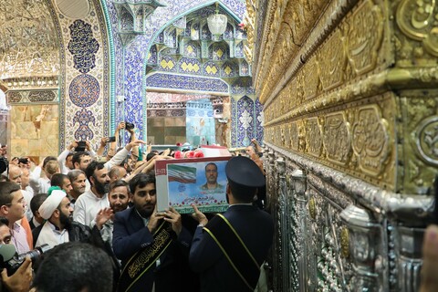 تصاویر/ تصاویر/ تشییع ۸ شهید استان قم در حملات رژیم صهیونیستی