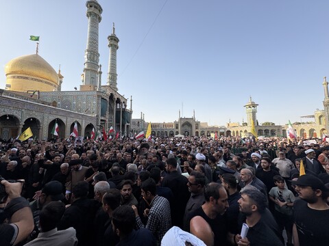 تصاویر / مراسم تشییع پیکر مطهر شهدای حملات رژیم غاصب صهیونیستی در قم