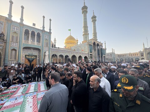 تصاویر / مراسم تشییع پیکر مطهر شهدای حملات رژیم غاصب صهیونیستی در قم