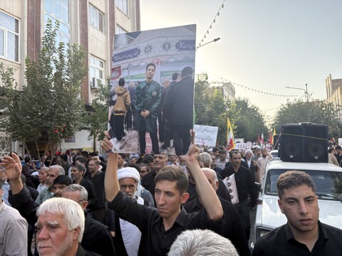 تصاویر / مراسم تشییع پیکر مطهر شهدای حملات رژیم غاصب صهیونیستی در قم