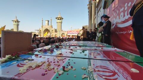 تصاویر / مراسم تشییع پیکر مطهر شهدای حملات رژیم غاصب صهیونیستی در قم