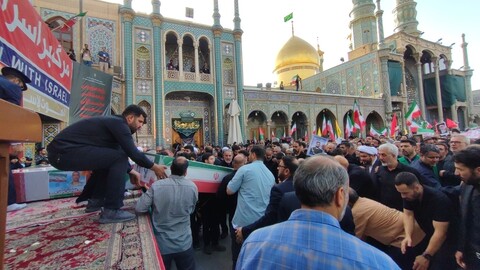 تصاویر / مراسم تشییع پیکر مطهر شهدای حملات رژیم غاصب صهیونیستی در قم