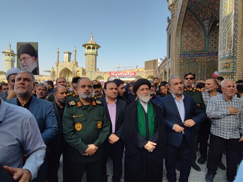 تصاویر / مراسم تشییع پیکر مطهر شهدای حملات رژیم غاصب صهیونیستی در قم