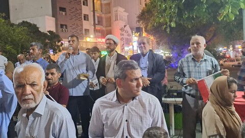 تصاویر/ تجمع بوشهری‌ها در حمایت از رزمندگان سلحشور نیروهای مسلح