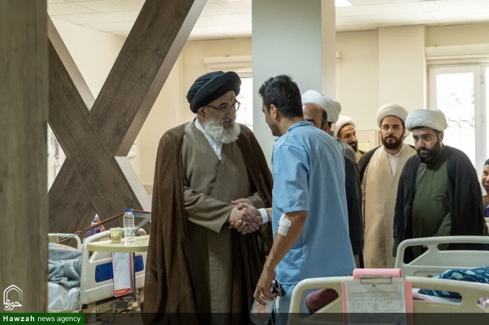 عیادت نماینده ولی‌فقیه در البرز از مجروحان حملات رژیم‌صهیونی به سپاه امام حسن مجتبی(ع)