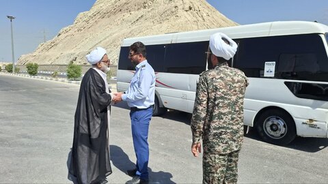 تصاویر/ بازدید امام جمعه کنگان از ایست و بازرسی