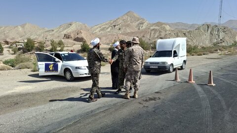 تصاویر/ بازدید امام جمعه کنگان از ایست و بازرسی