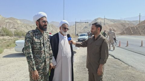 تصاویر/ بازدید امام جمعه کنگان از ایست و بازرسی