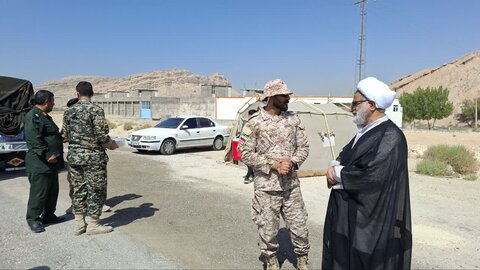 تصاویر/ بازدید امام جمعه کنگان از ایست و بازرسی