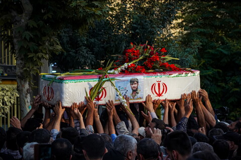 تصاویر / مراسم تشییع پیکر دو شهید تجاوز رژیم صهیونیستی در درچه اصفهان