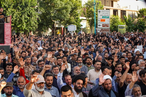 تصاویر / مراسم تشییع پیکر دو شهید تجاوز رژیم صهیونیستی در درچه اصفهان