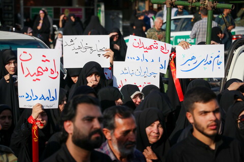 تصاویر / مراسم تشییع پیکر دو شهید تجاوز رژیم صهیونیستی در درچه اصفهان