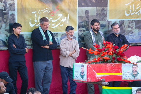 تصاویر / مراسم تشییع پیکر دو شهید تجاوز رژیم صهیونیستی در درچه اصفهان