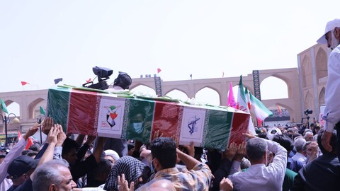 مراسم تشییع پیکرهای مطهر شهدا در یزد