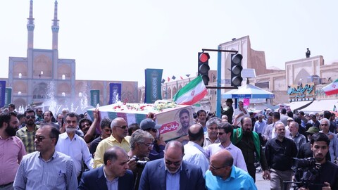 مراسم تشییع پیکرهای مطهر شهدا در یزد