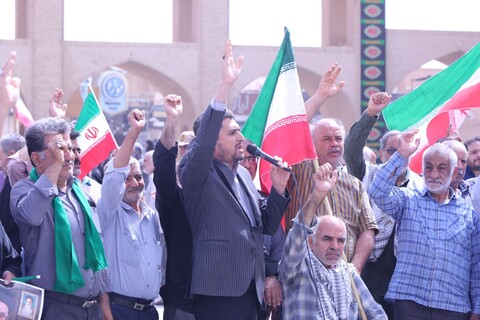 مراسم تشییع پیکرهای مطهر شهدا در یزد