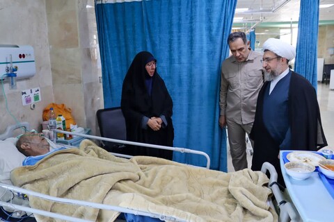 تصاویر | عیادت نماینده ولی فقیه در استان آذربایجان شرقی از مجروحان تجاوز رژیم صهیونیستی به استان آذربایجان شرقی